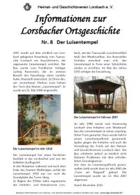 Lorsbach-Info 08 - Der Luisentempel