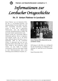 Lorsbach-Info 09 - Anton Flettner in Lorsbach